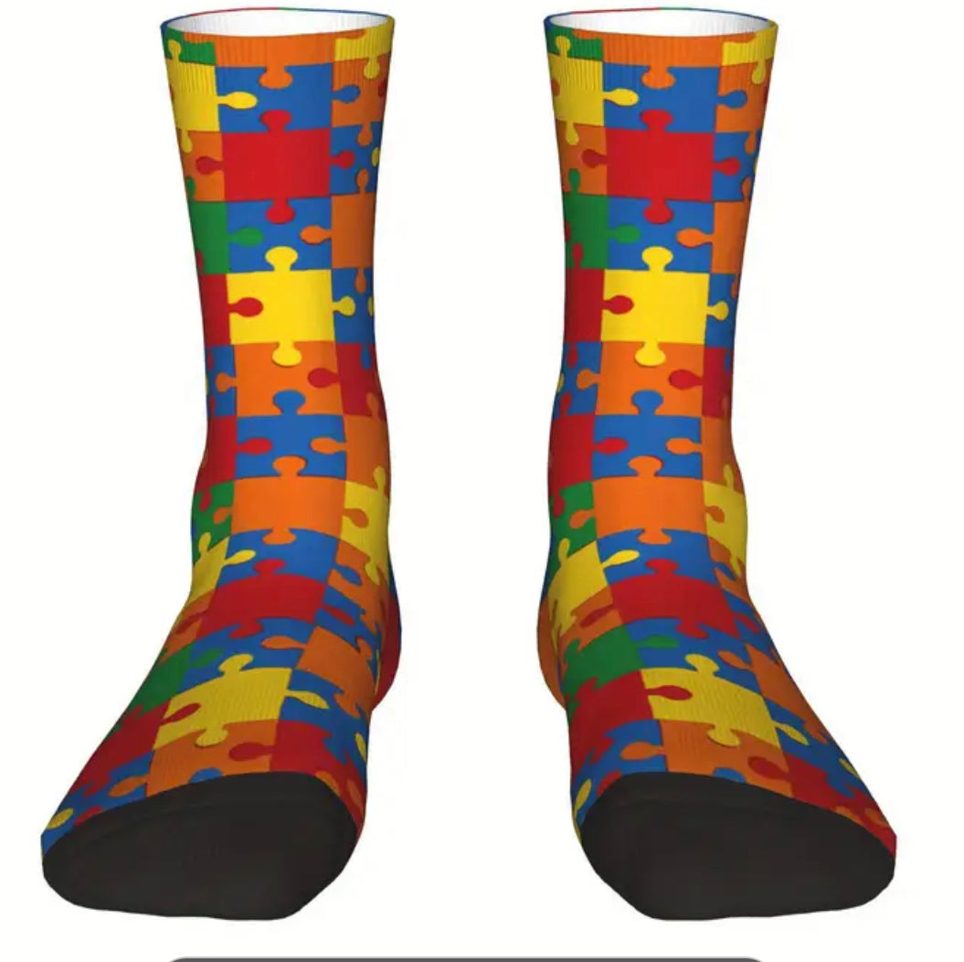 Adult Puzzle Socks