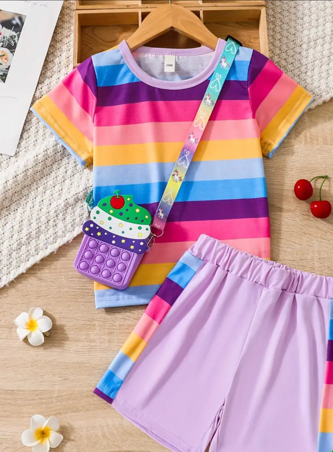 Rainbow Short Set