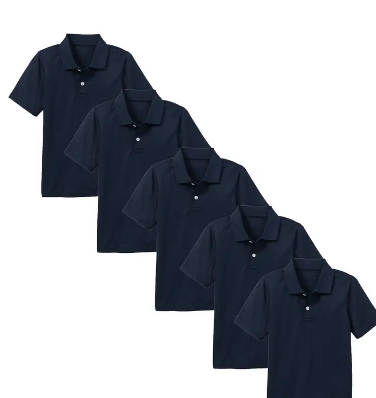 Unisex Navy Blue School Polo Shirts