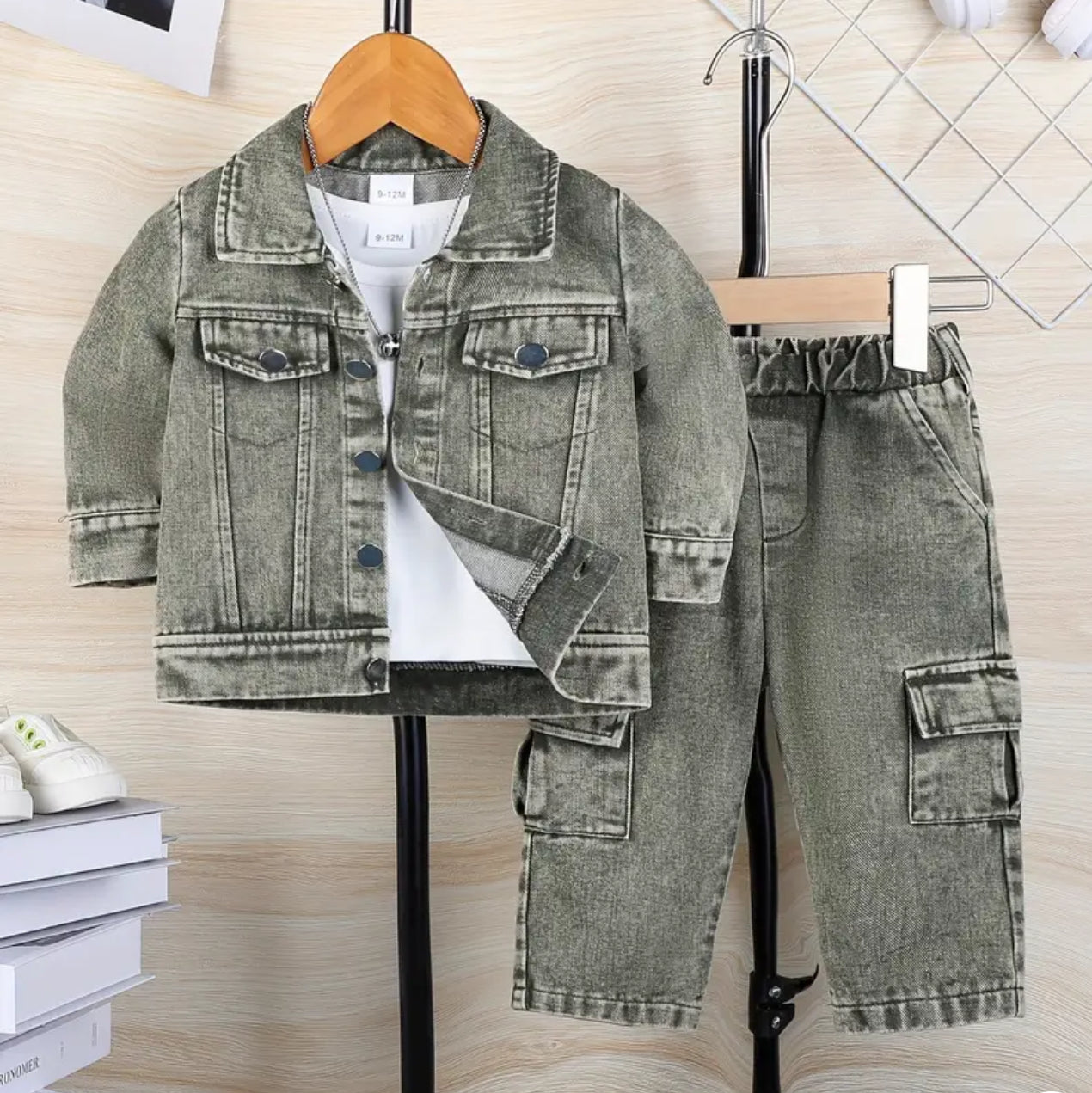Denim Pant Set