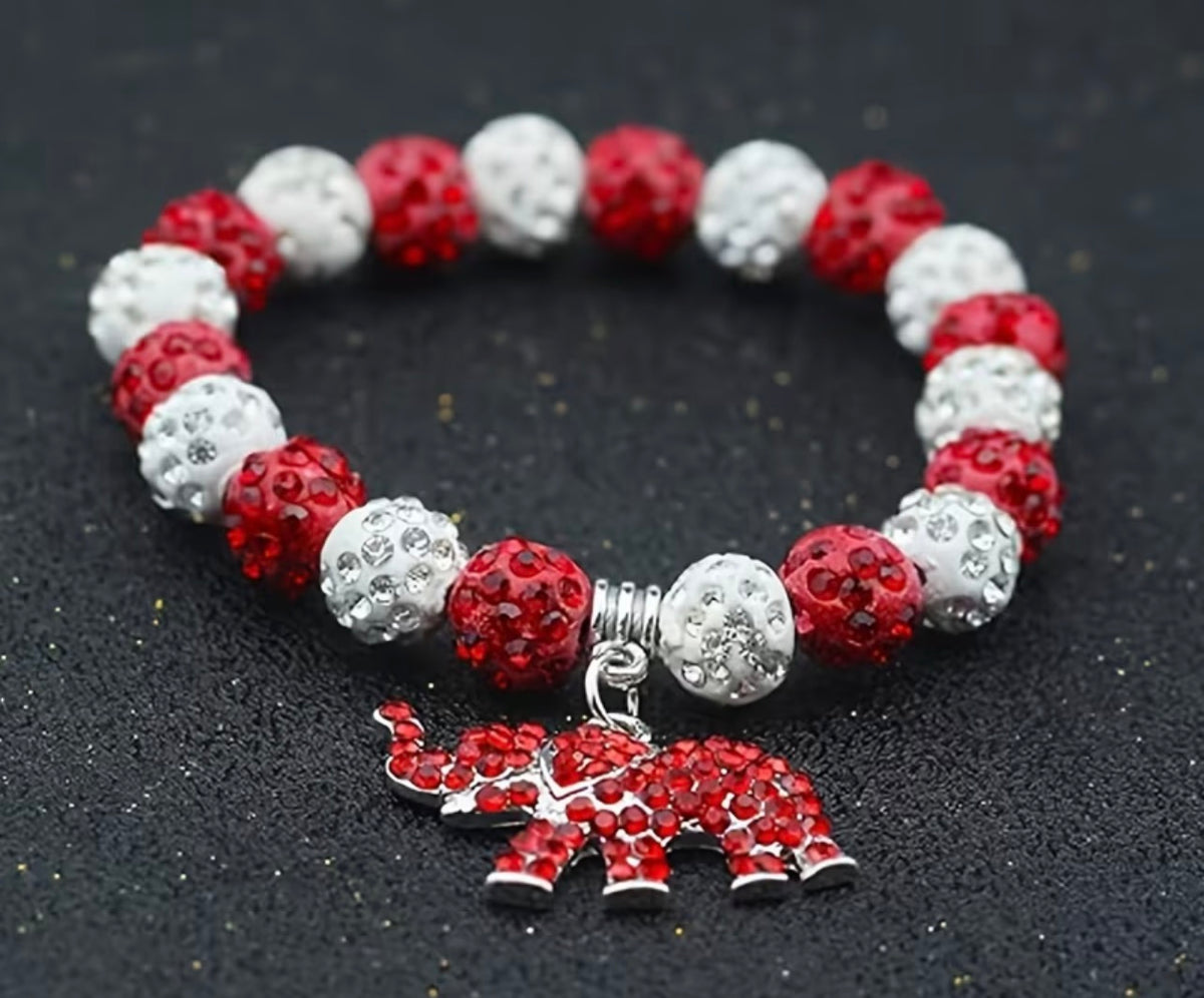 Silver/Red Bracelet