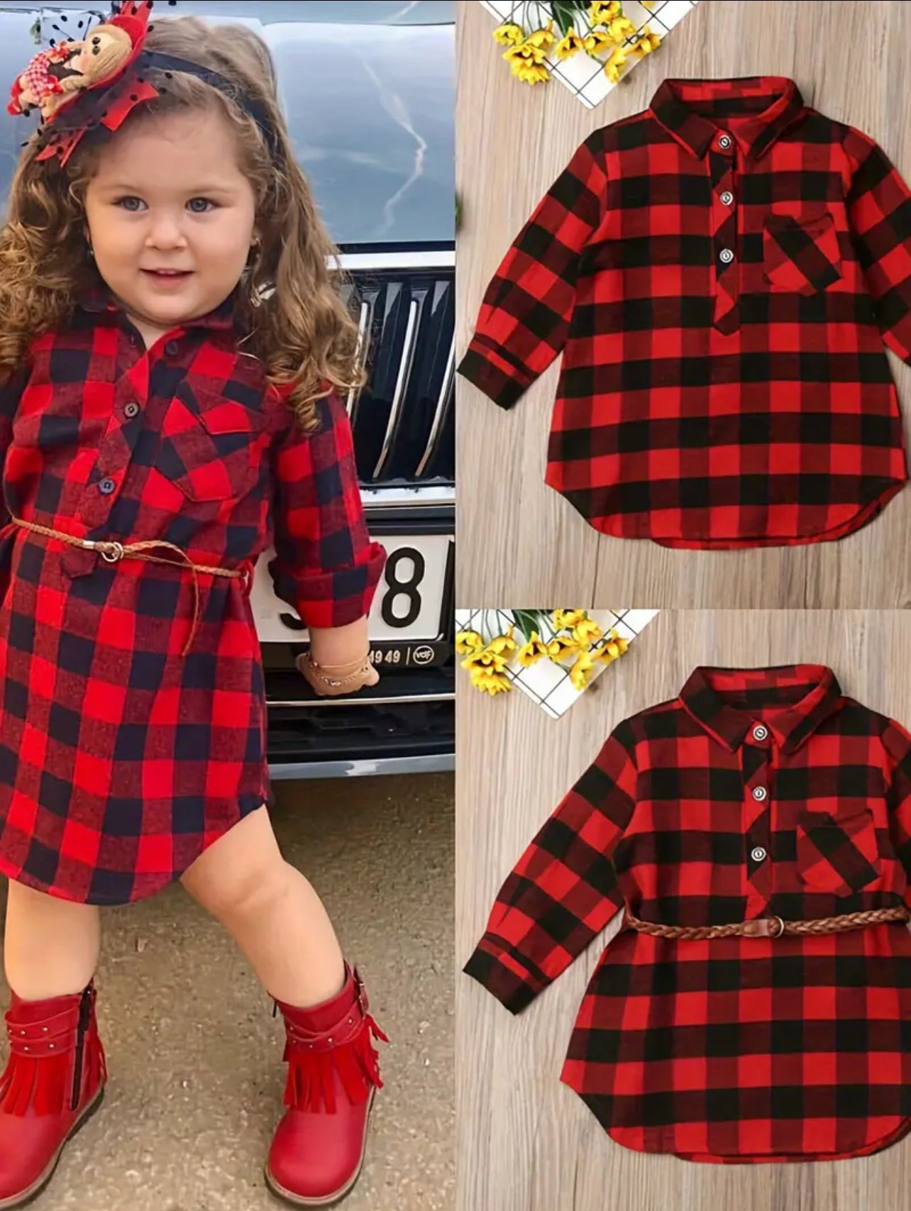 Plaid Winter Dress