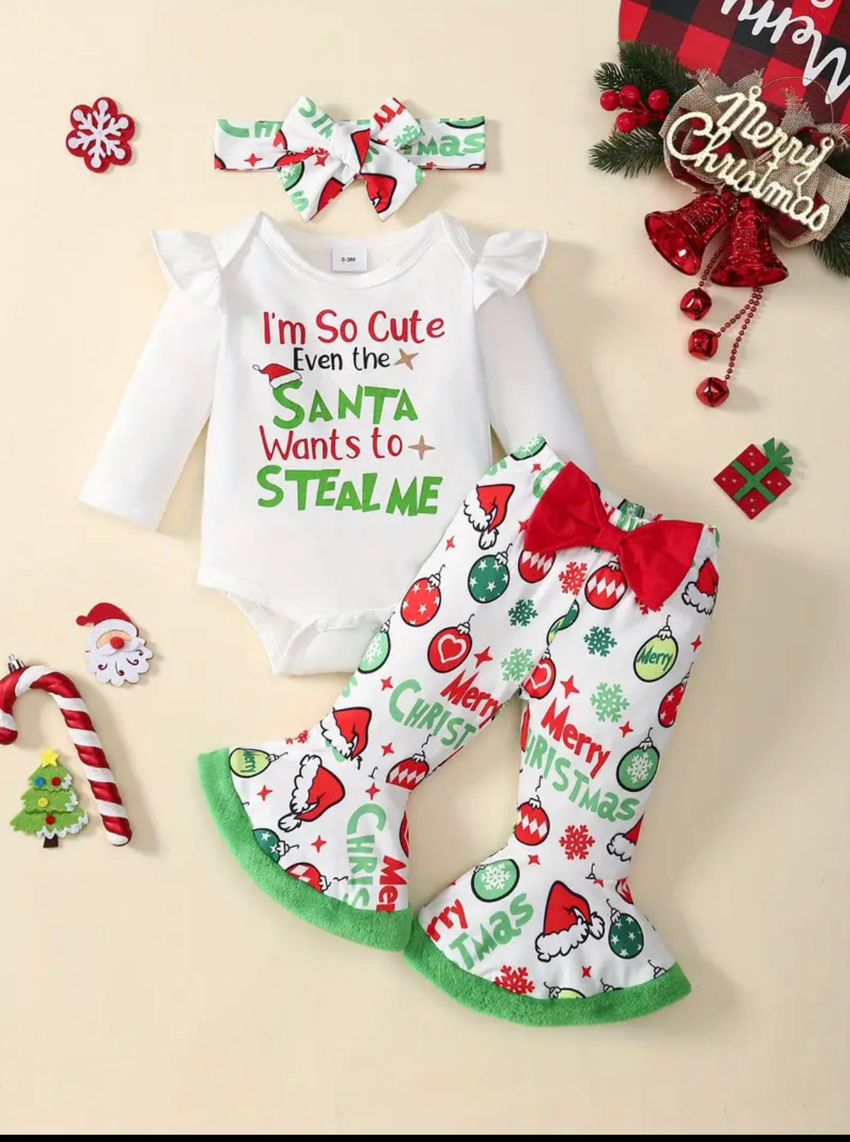 Christmas 2 PC Flare Leg Set