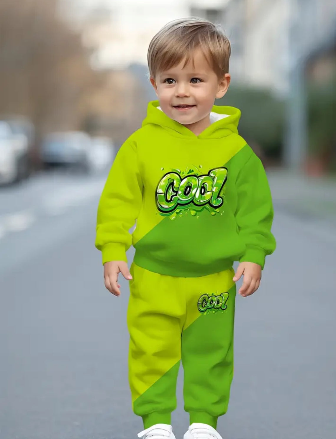 2 pc Cool Green Jogging Suit