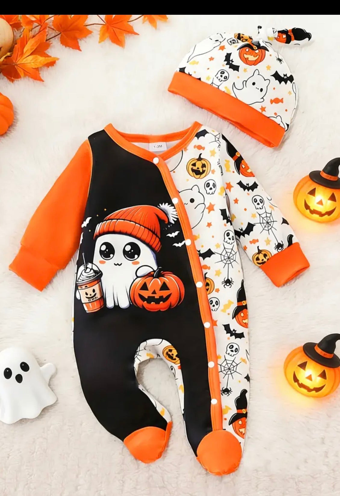 Halloween Onesie w/Hat