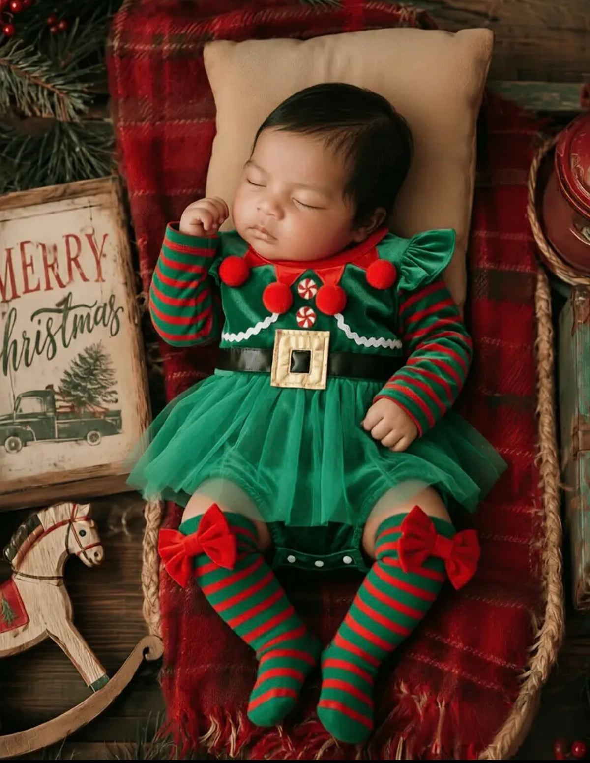 Christmas Infant Set w/Socks