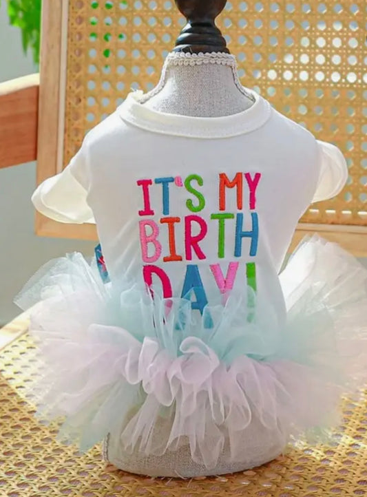 Fur Baby It’s My Birthday TuTu