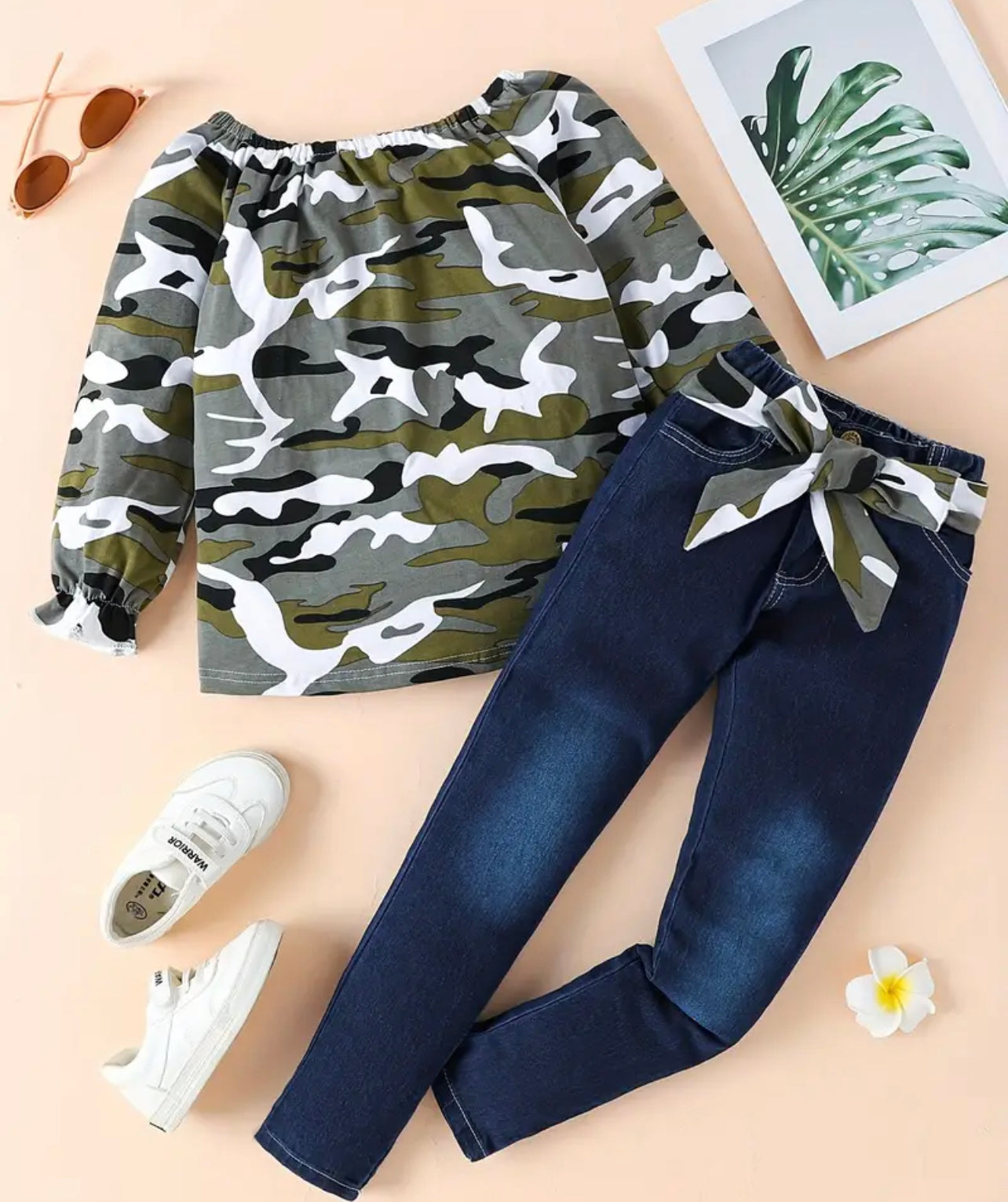 Army Print Denim set