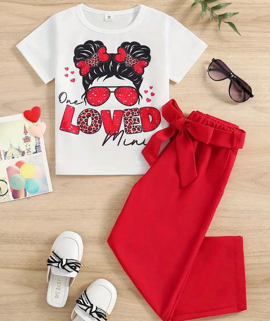 Girls Loved pants Set