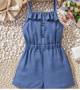Denim Romper