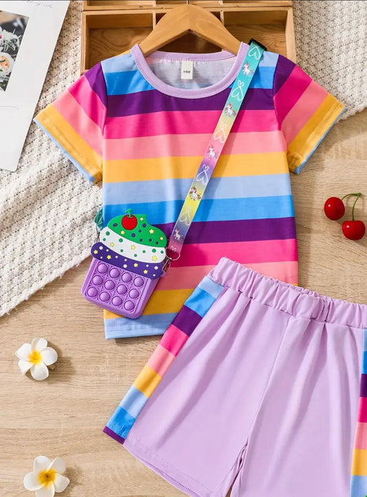 Rainbow Short Set