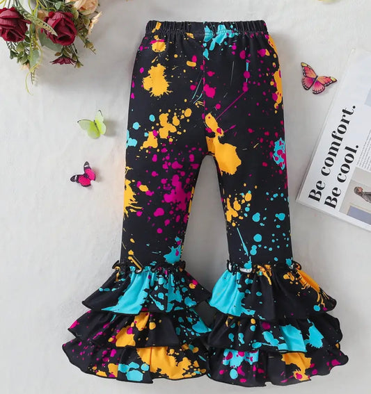 Multicolored Flare Leg Stretchy
