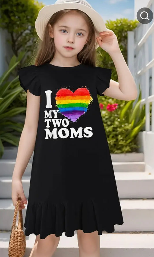 I Love My Two Moms Dress
