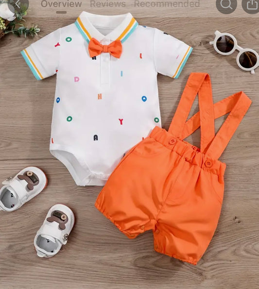 2 Pc Short Overall Set
