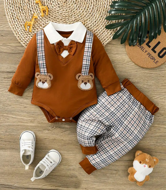 Bear Plaid Set