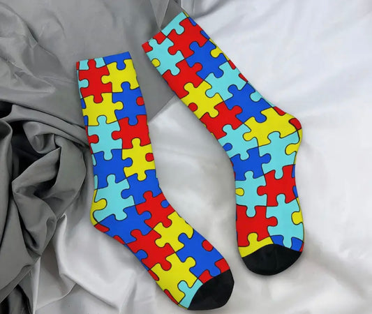 Autism Puzzle Socks