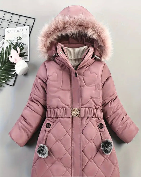 Girls Peach Coat