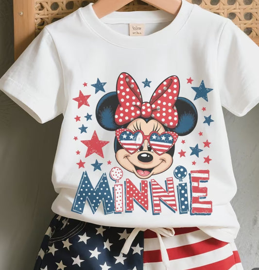 Minnie Mouse Fourth of July Set