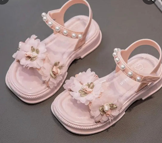Pink Flower Sandals