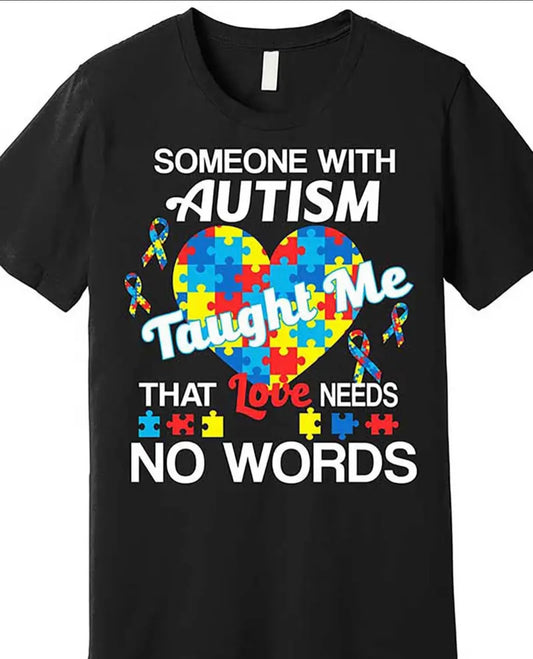 Small No Words Autism Tshirts