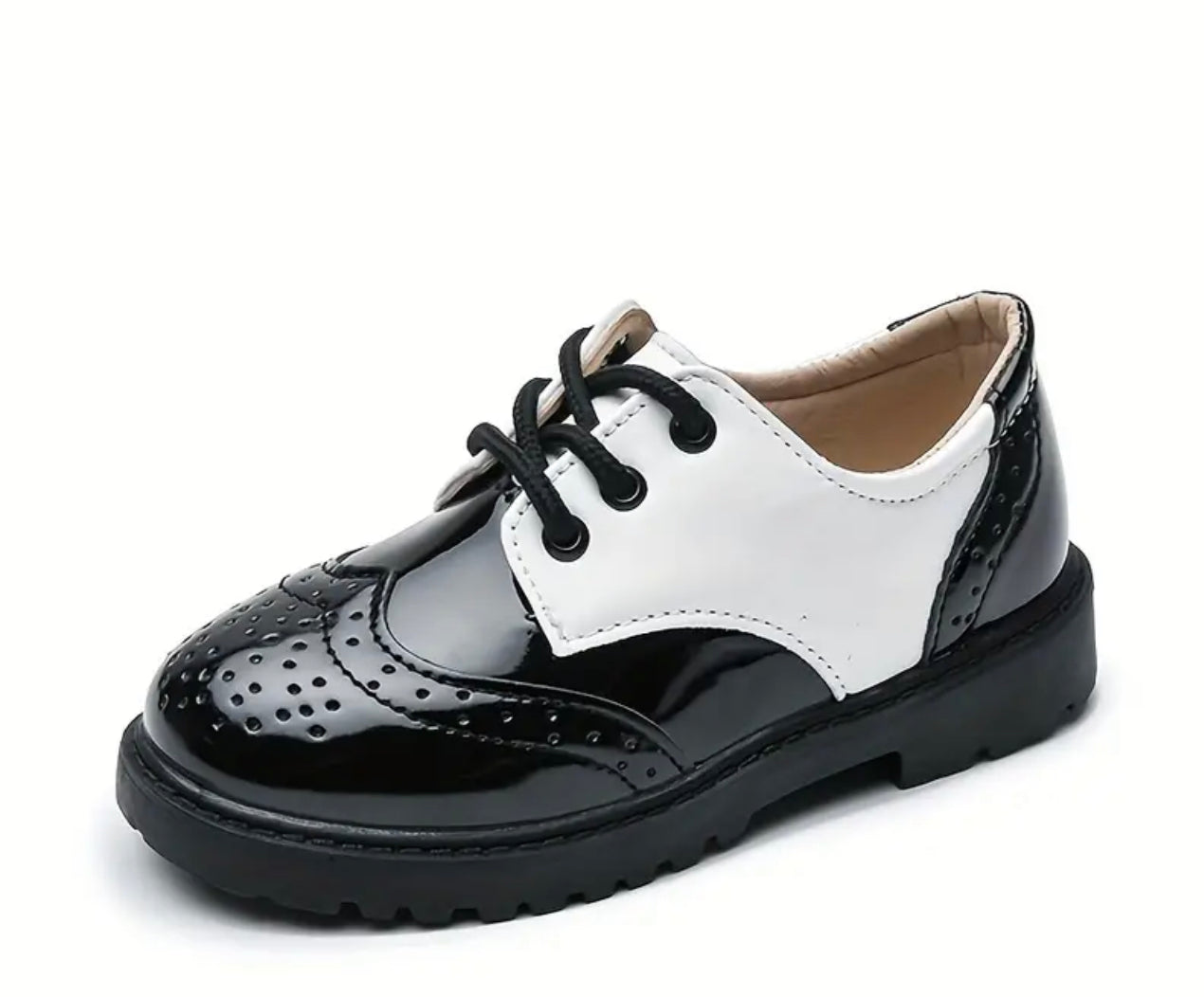 Black/White Boy Shoe