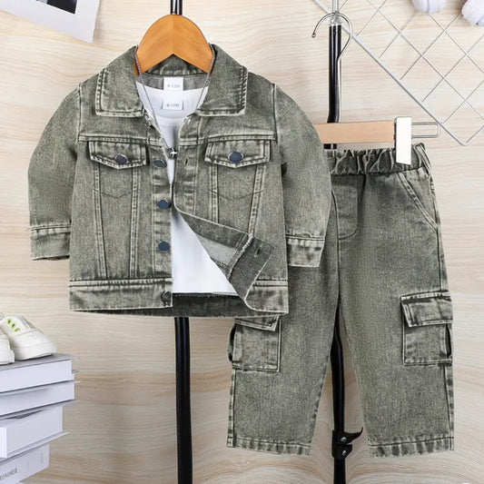 Denim Pant Set