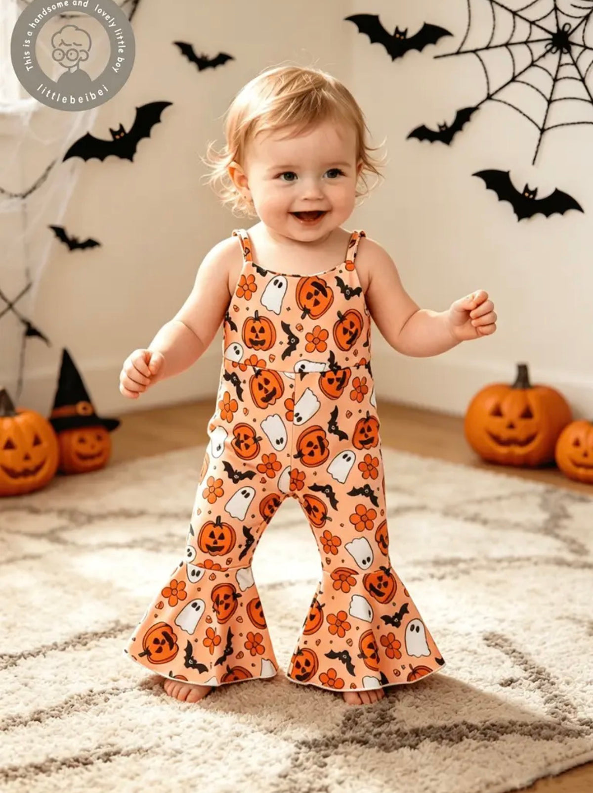 Halloween Flare Leg Romper