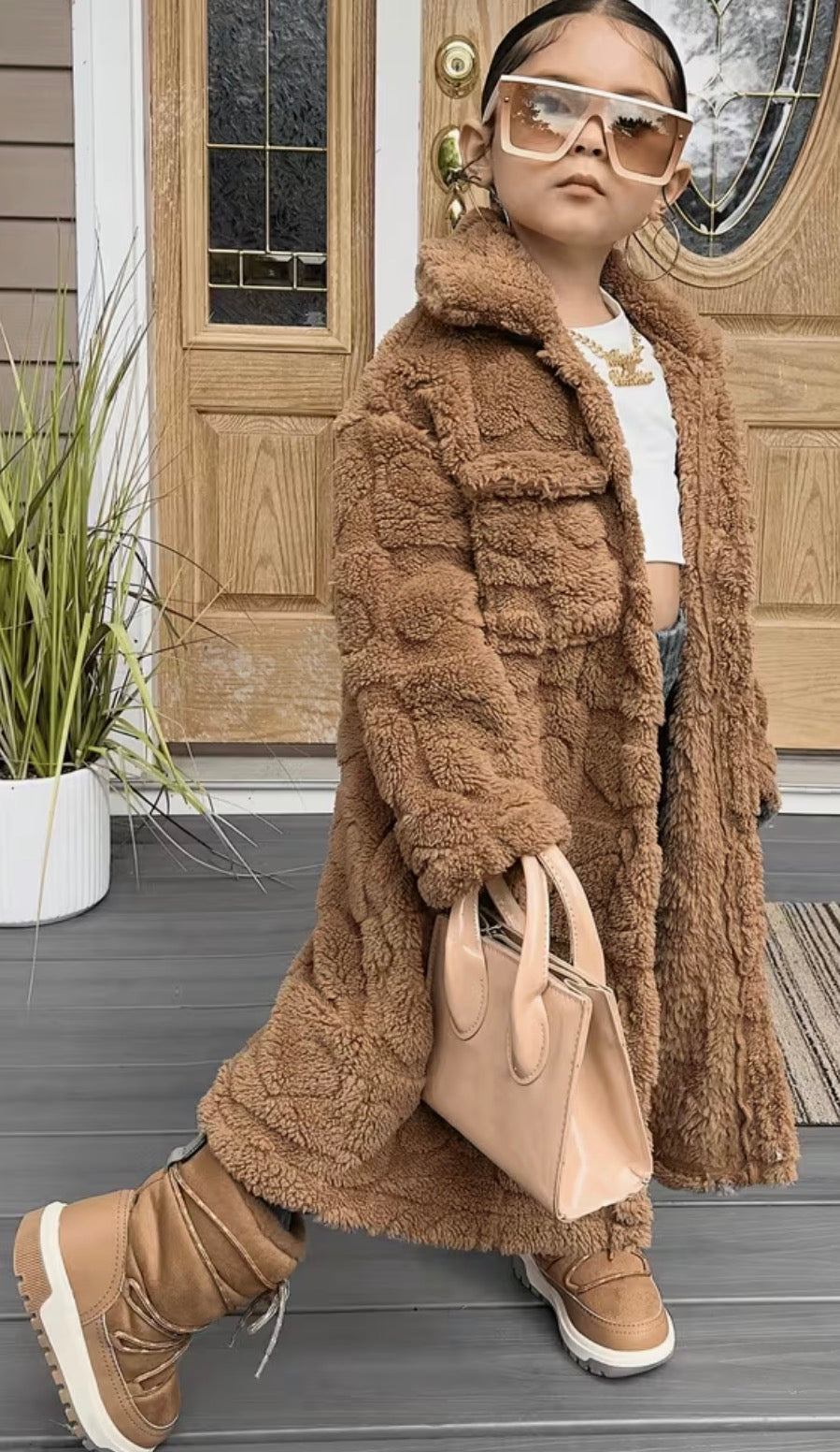Girl Plush Coat
