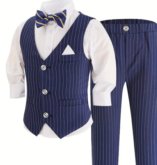 3 pc pinstripe suit