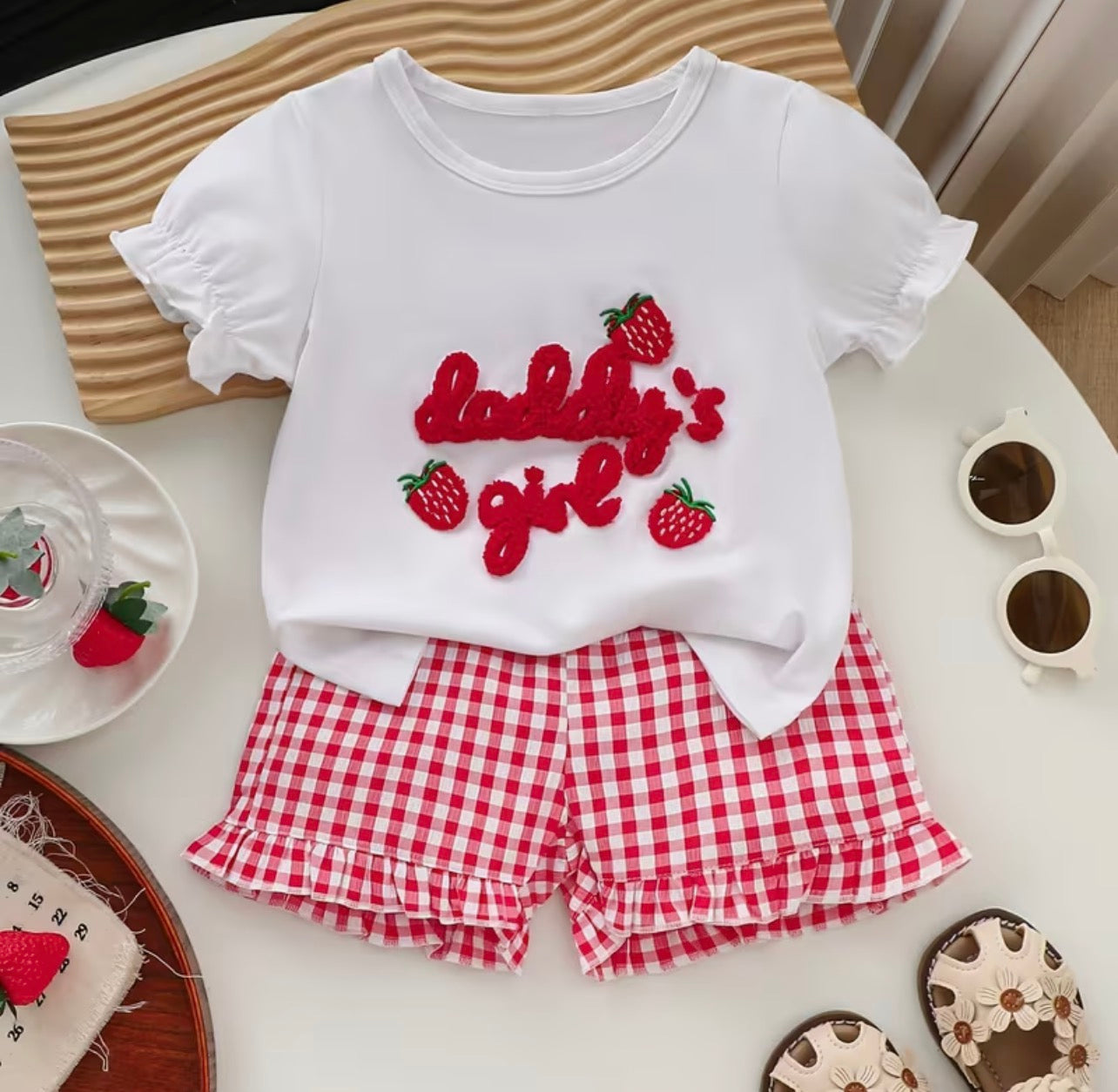 Daddy’s Girl Strawberry Outfit