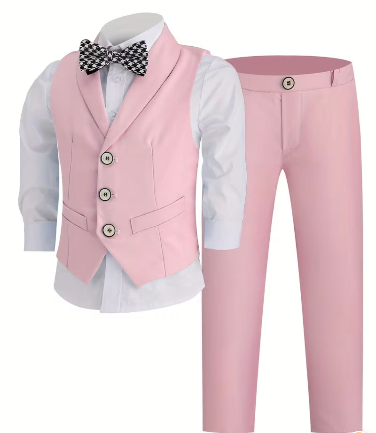 2 pc suit with Polka Dot Bow tie
