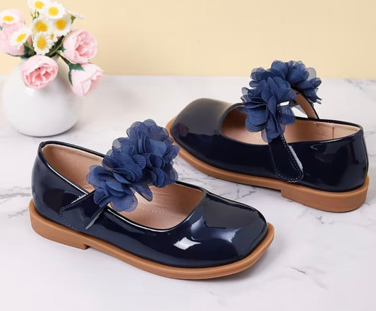 Dark Blue Mary Jane Girl Shoe