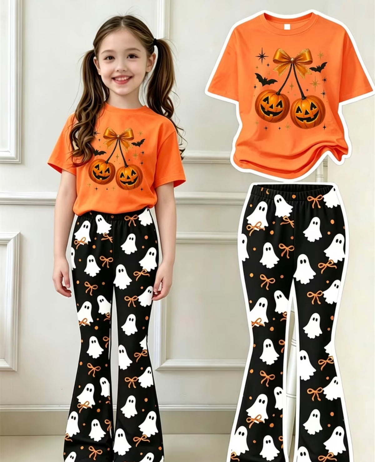 2 PC Pumpkin Legging Outfit