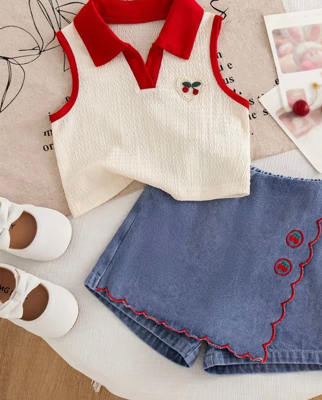 Cherry Skort Set