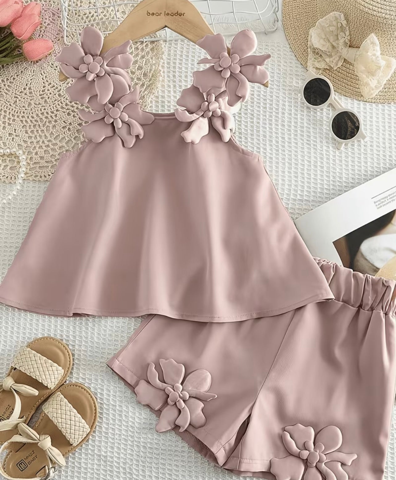Flower Shirt Set