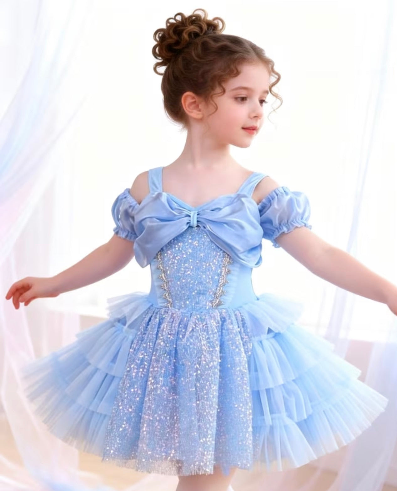 Easter Dress with Puff sleeves