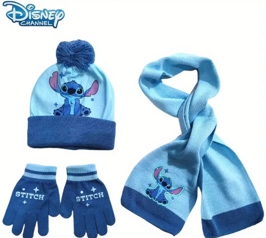 Stitch Hat Glove and Scarf Set