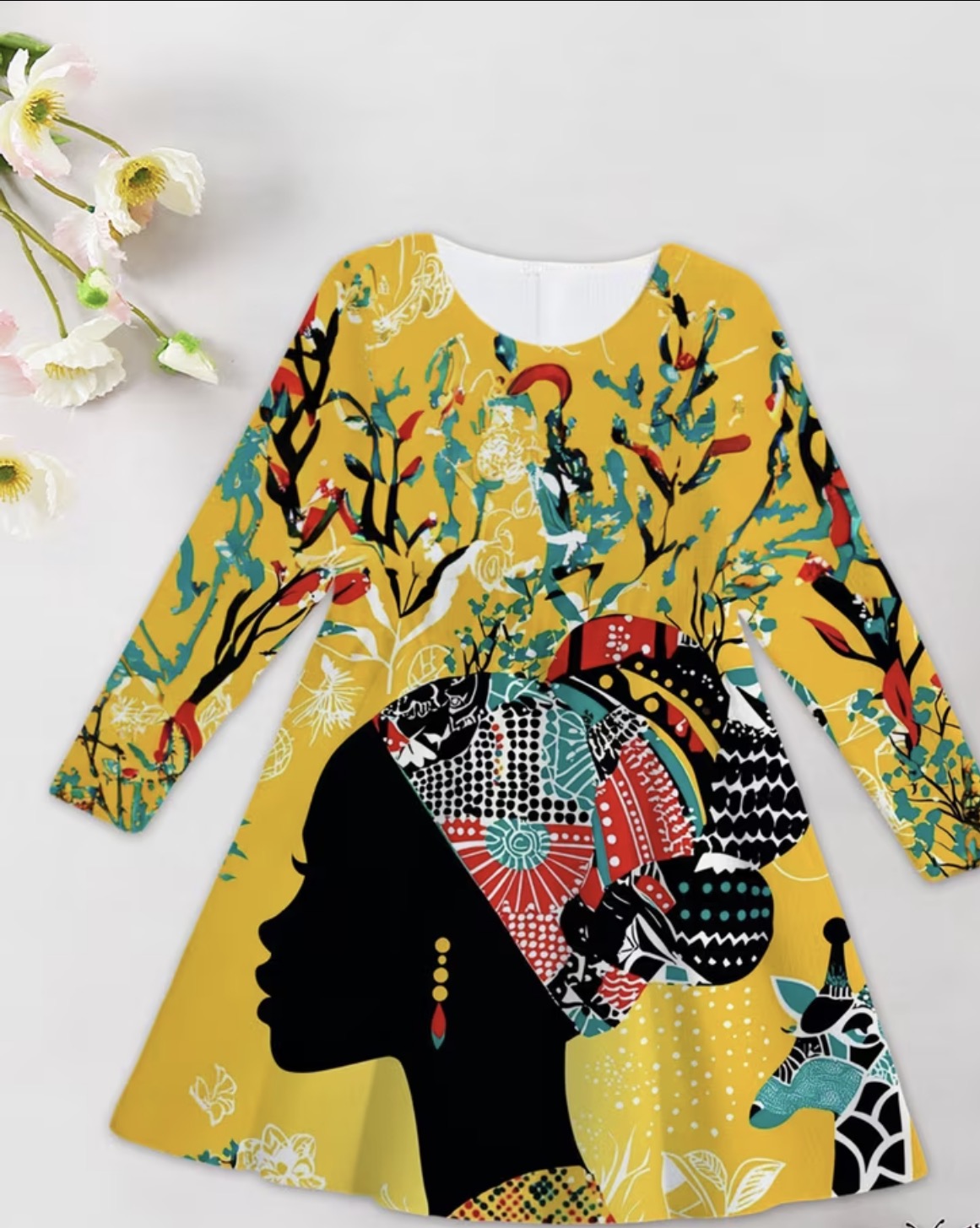 African Giraffe Dress
