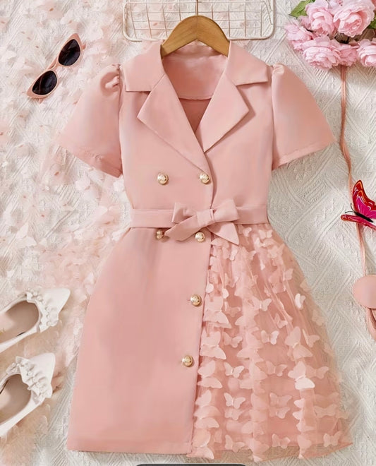 Easter Dress with lace on one side