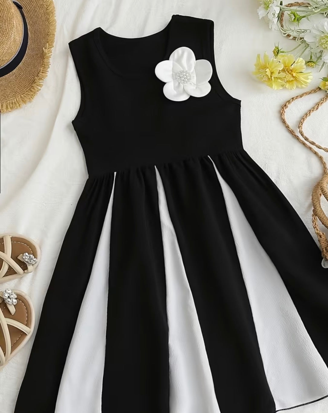 Easter Black/White Dress