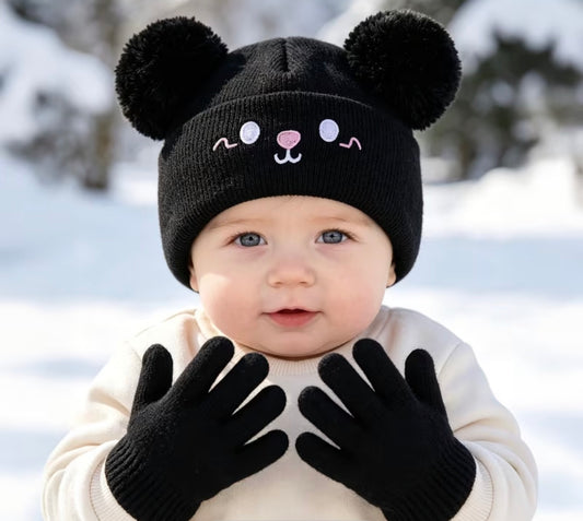 2 PC Bear Hat/Gloves