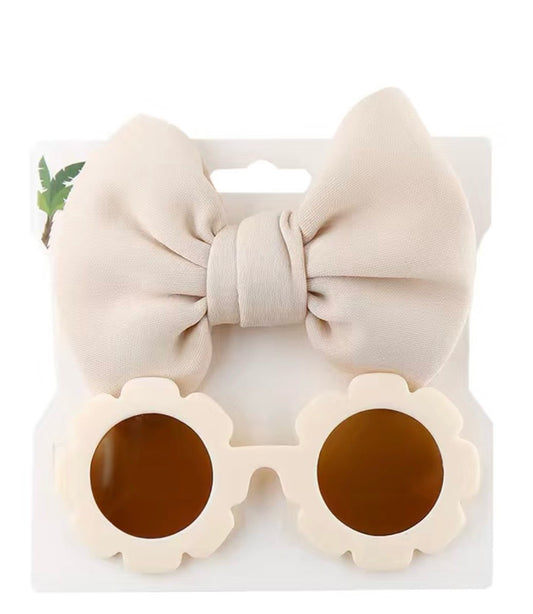 Pretty Sunglasses and Hair bow set